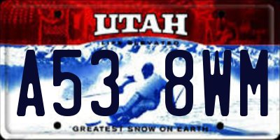 UT license plate A538WM