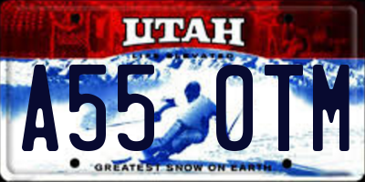 UT license plate A550TM