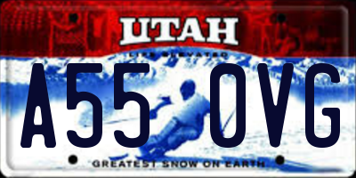 UT license plate A550VG