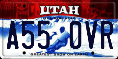 UT license plate A550VR