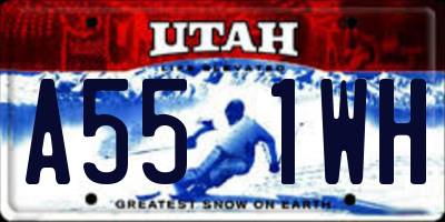 UT license plate A551WH