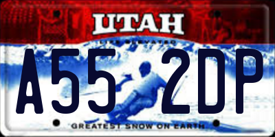 UT license plate A552DP