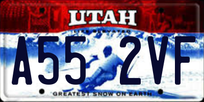 UT license plate A552VF