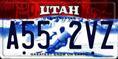 UT license plate A552VZ