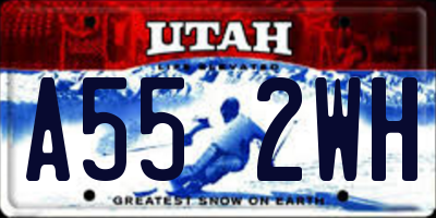 UT license plate A552WH