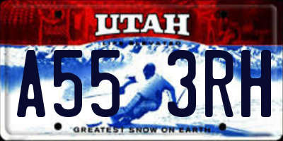 UT license plate A553RH