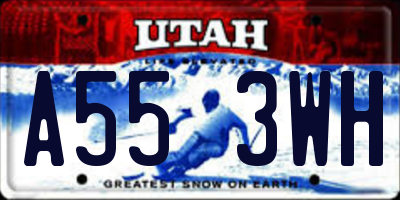 UT license plate A553WH