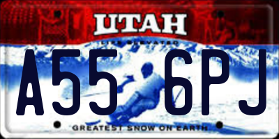 UT license plate A556PJ