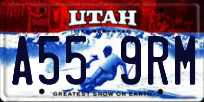 UT license plate A559RM
