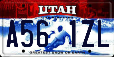 UT license plate A561ZL