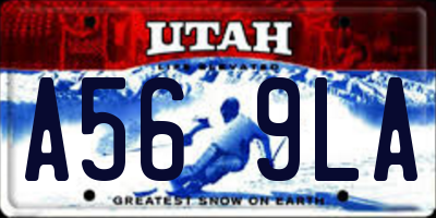 UT license plate A569LA