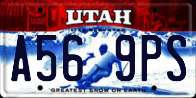 UT license plate A569PS