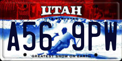 UT license plate A569PW