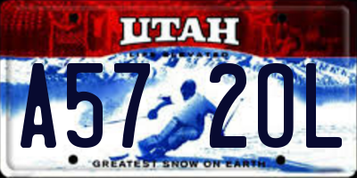 UT license plate A572OL