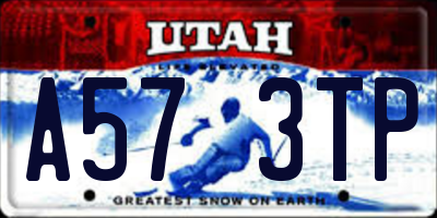 UT license plate A573TP