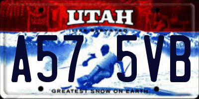 UT license plate A575VB