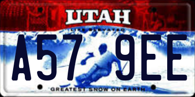 UT license plate A579EE
