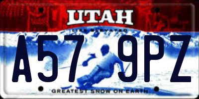 UT license plate A579PZ
