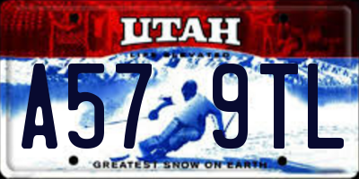UT license plate A579TL