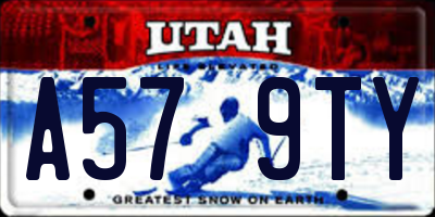 UT license plate A579TY
