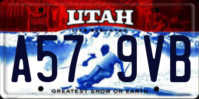 UT license plate A579VB