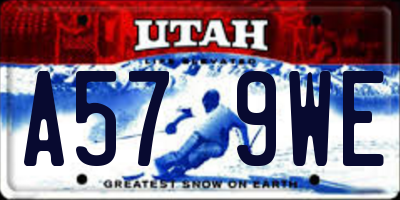 UT license plate A579WE