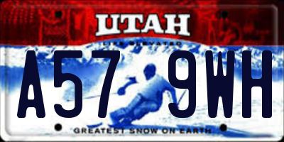 UT license plate A579WH