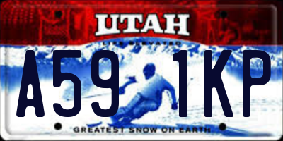 UT license plate A591KP