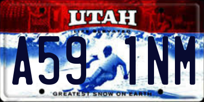 UT license plate A591NM