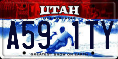 UT license plate A591TY