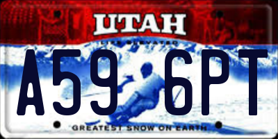 UT license plate A596PT