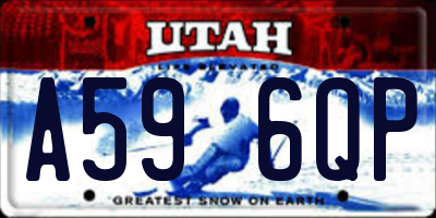 UT license plate A596QP