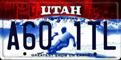 UT license plate A601TL