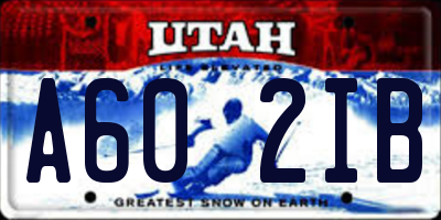 UT license plate A602IB