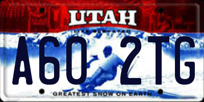 UT license plate A602TG