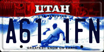 UT license plate A611FN