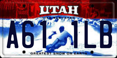 UT license plate A611LB