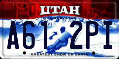 UT license plate A612PI