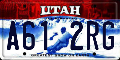 UT license plate A612RG