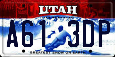 UT license plate A613DP