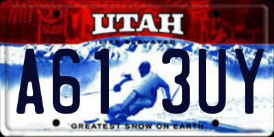 UT license plate A613UY