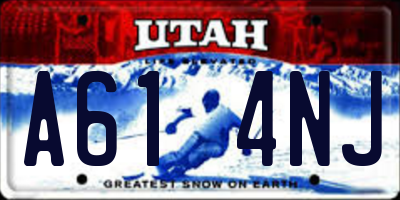 UT license plate A614NJ