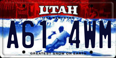 UT license plate A614WM