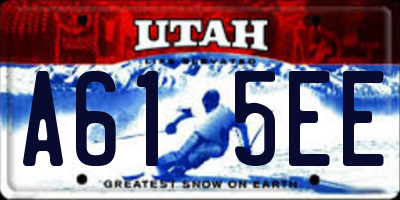 UT license plate A615EE