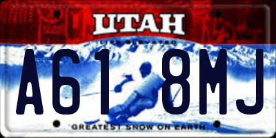 UT license plate A618MJ