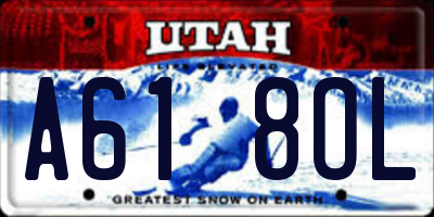 UT license plate A618OL