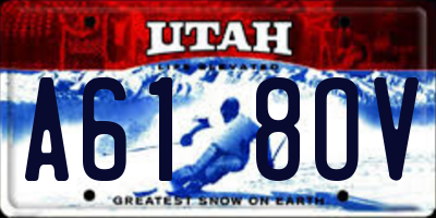 UT license plate A618OV