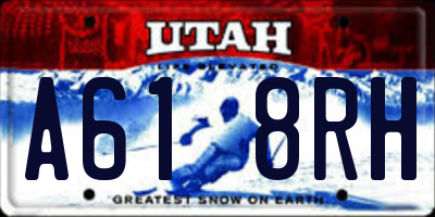 UT license plate A618RH