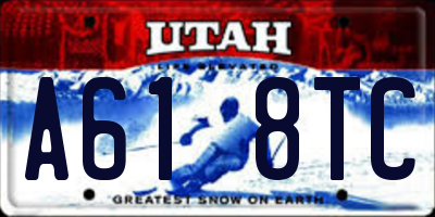 UT license plate A618TC