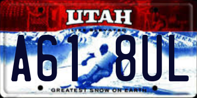 UT license plate A618UL
